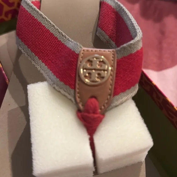 Tory Burch Red and Beige Women's Sandals - Picture 2 of 6